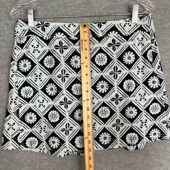 Rip Skirt Limited Edition Fijian Tapa Womens Medium Iconic Print Black White NWT - Picture 10 of 11